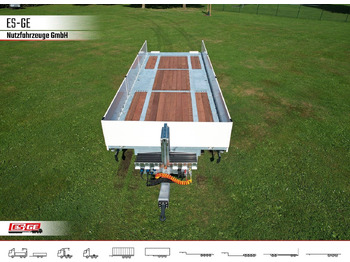 Remorque plateau ES-GE Tandem-Anhänger Bordwände, CV, Rungen: photos 3 Remorque plateau ES-GE Tandem-Anhänger Bordwände, CV, Rungen: photos 3