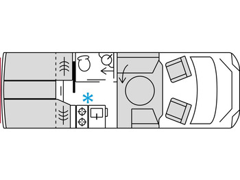 Camping-car profilé BÜRSTNER