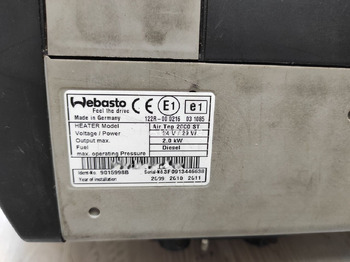 Chauffage/ Ventilation pour Camion Webasto   Renault truck: photos 4