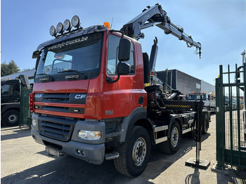 Camion ampliroll, Camion grue DAF CF 85.410 8x4 HOOKLIFT + CRANE HIAB 244 EP-3 HIDUO - Radio - Rotator - RETARDER - EURO 4 - BIG AXLES HUB REDUCTION: photos 5