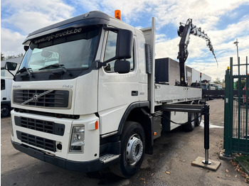 Camion plateau, Camion grue Volvo FM 300 6x4 + (25.8m!) PRITSCHE + KRAN HIAB 245 E-5 + JIB 65 X-3 + 2 ME - *228.000km* - MANUAL - A/C - EURO 3 - BELGIAN TRUCK: photos 3