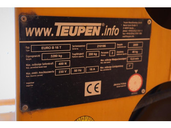 Camion avec nacelle Teupen EURO B16T As-Is, Driving Licence B/3, Diesel, 16m: photos 5 Camion avec nacelle Teupen EURO B16T As-Is, Driving Licence B/3, Diesel, 16m: photos 5