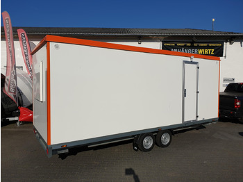 Conteneur comme habitat, Remorque Mobiles Büro 612x222x220cm Tür + Fenster + WC Raum (XXXL) 2000kg: photos 2