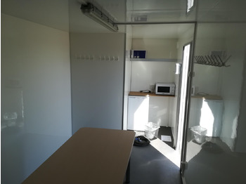 Conteneur comme habitat, Remorque Mobiles Büro 612x222x220cm Tür + Fenster + WC Raum (XXXL) 2000kg: photos 4