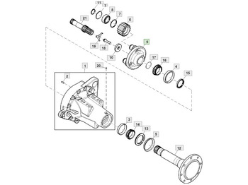 Moteur de translation JOHN DEERE