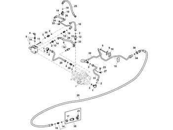 Conduite/ Flexible de frein JOHN DEERE