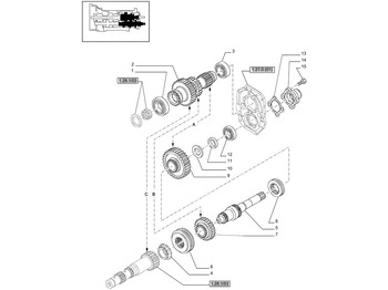 Boîte de vitesse et pièces NEW HOLLAND