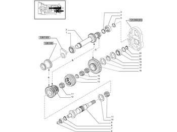 Boîte de vitesse et pièces NEW HOLLAND