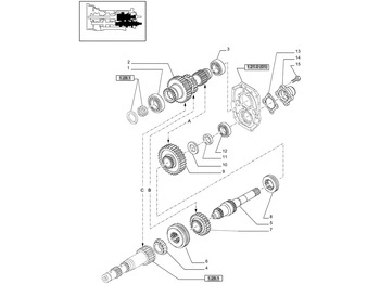 Boîte de vitesse et pièces NEW HOLLAND