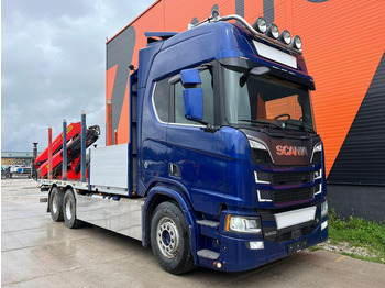 Camion plateau, Camion grue Scania R 650 6x4 PK24001 / PLATFORM L=6800 mm: photos 4