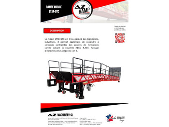 Rampe de chargement neuf Loading Ramp with with hydraulic folding bridge - AZ RAMP - STAR-OTC- 8T. 8 ton capacity: photos 2 Rampe de chargement neuf Loading Ramp with with hydraulic folding bridge - AZ RAMP - STAR-OTC- 8T. 8 ton capacity: photos 2