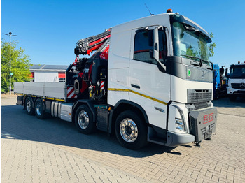 Camion plateau, Camion grue Volvo FH 500 8x2 mit F710RA.2.27 L426 und V20 Winde: photos 2