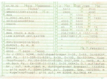 Utilitaire benne MAN 8.220 4x2 Meiller 3S. Kipper | TOP Zustand!: photos 2