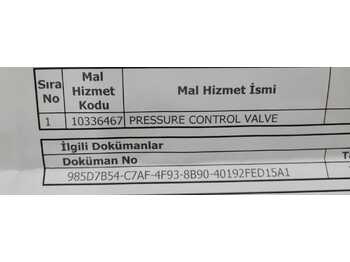 Valve hydraulique pour Engins de chantier neuf LIEBHERR PRESSURE CONTROL VALVE 10336467: photos 3