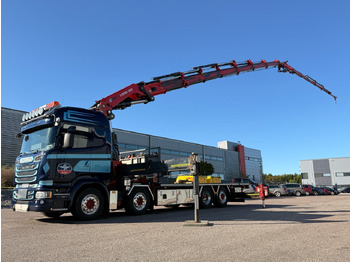 Camion plateau SCANIA R 490