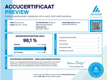 SUV Mercedes-Benz EQC 400 4MATIC Business AMG 80 kWh PANO/ CAMERA/ LEDER/ TREKHAAK/ ETC.: photos 4 SUV Mercedes-Benz EQC 400 4MATIC Business AMG 80 kWh PANO/ CAMERA/ LEDER/ TREKHAAK/ ETC.: photos 4