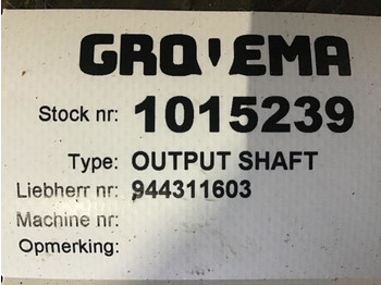 Essieu et pièces Liebherr Output Shaft: photos 3