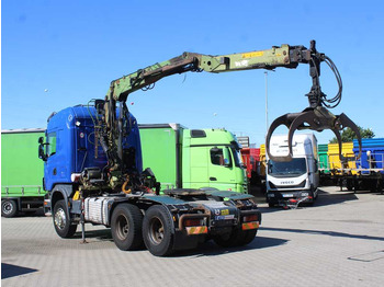 Tracteur routier Scania R420, 6x4, EURO 3, HYDRAULIC ARM LOGLIFT F135ZT94A, LIGHTS: photos 5