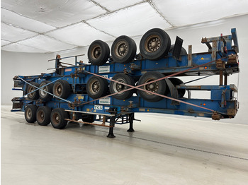 Semi-remorque porte-conteneur/ Caisse mobile Fruehauf Stack 4 x Skelet 2 x 20-40 ft: photos 3