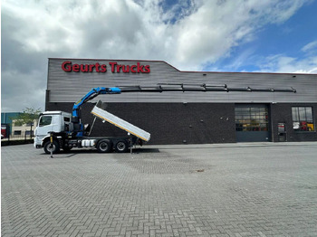 Camion grue Mercedes-Benz Arocs 3351 963-2-E 6X4 KIPPER / TIPPER + PALFING: photos 4