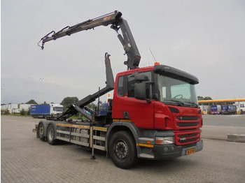Camion ampliroll, Camion grue Scania P400 6X2: photos 3