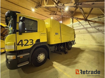 Benne à ordures ménagères Glykol suger - Scania P310 med Bucher STKF 9500 på bygg!: photos 3