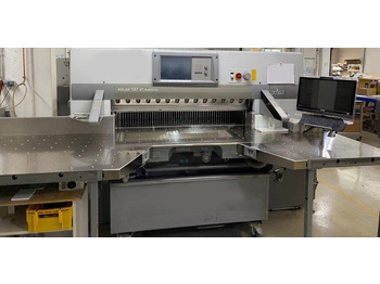 Massicot Large sized cutting system Polar 137 XT-AT with stacking lifter, automatic vibrator, scale and optional unloader: photos 2 Massicot Large sized cutting system Polar 137 XT-AT with stacking lifter, automatic vibrator, scale and optional unloader: photos 2