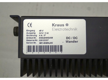 Système électrique pour Matériel de manutention Jungheinrich 52032357 | Omvormer Transformer 48V -> 24V/5A for EKS310 sn. M01 Omvormer Transformer 48V -> 24V/5A for EKS310 sn. M0146686J05: photos 3