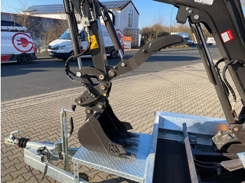 Mini pelle, Remorque Minibagger BK2000NKSR + Tieflader + Zubehör *INKL.19% MWST*BERGER KRAUS*KUBOTA* KLIMA*SCHWENKARM*VERSTELLFAHRWERK*: photos 5