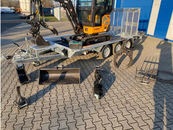 Mini pelle, Remorque Minibagger BK2000NKSR + Tieflader + Zubehör *INKL.19% MWST*BERGER KRAUS*KUBOTA* KLIMA*SCHWENKARM*VERSTELLFAHRWERK*: photos 3