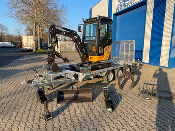 Mini pelle, Remorque Minibagger BK2000NKSR + Tieflader + Zubehör *INKL.19% MWST*BERGER KRAUS*KUBOTA* KLIMA*SCHWENKARM*VERSTELLFAHRWERK*: photos 2