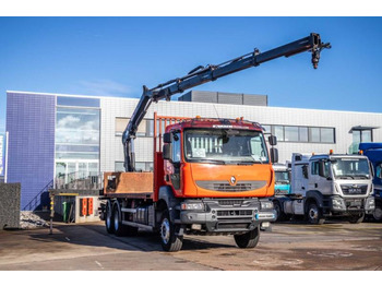 Camion plateau, Camion grue Renault KERAX 380DXI+E5+PK16TM/3EXT: photos 2