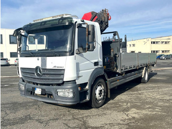Camion plateau, Camion grue Mercedes truck ATEGO, 1527, Crane HMF 1120 - K5: photos 3