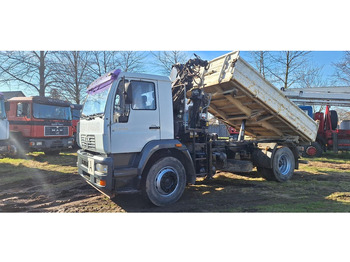Camion benne, Camion grue MAN TGM 18.220 4x2 3.S-Kipper mit Kran: photos 2