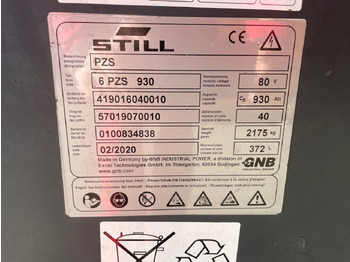 Accumulateur pour Matériel de manutention Exide 80V   6 PZS 930: photos 2