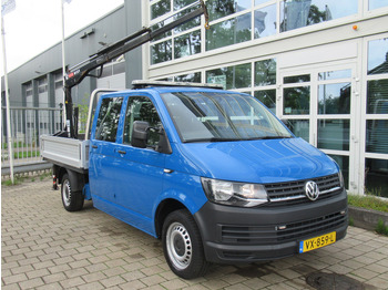 Utilitaire plateau, Utilitaire double cabine Volkswagen Transporter 2.0 TDI 75KW L2 DOKA + HIAB Dubbelcabine Comfort: photos 3