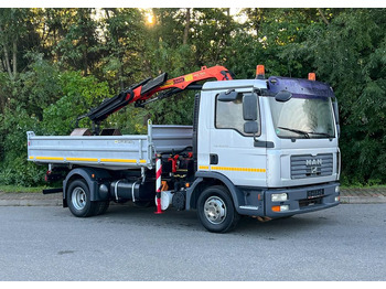 MAN MAN TGL 12-240 Kiper Wywrotka 4x2 Kran PALFINGER PK 12500 BARDZO DOBRY STAN — crédit-bail MAN MAN TGL 12-240 Kiper Wywrotka 4x2 Kran PALFINGER PK 12500 BARDZO DOBRY STAN: photos 2