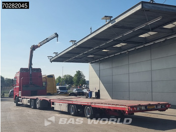 Camion plateau, Camion grue DAF XF 440 6X2 NL-Truck Transporter HMF 900-K2 Kran Winch Lift-Lenkachse Euro 6: photos 2