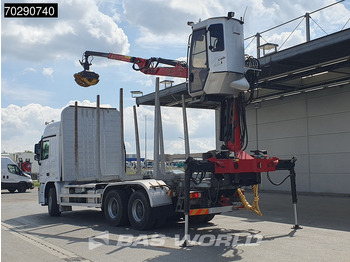 Camion grumier, Camion grue Mercedes-Benz Actros 3346 6X4 Original KM's! Wood Crane Big-Axle Steelsuspension Euro 5: photos 2