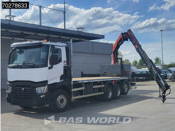 Camion plateau, Camion grue Renault C 480 8X4 Palfinger PK24.001 SLD5 Crane Kran Automatic Liftachse Euro 6: photos 2