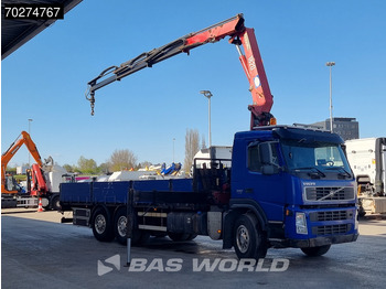 Camion plateau, Camion grue Volvo FM 330 6X2 HMF 1820 K3 Kran Crane Lift+Steering Axle Xenon Euro 5: photos 3