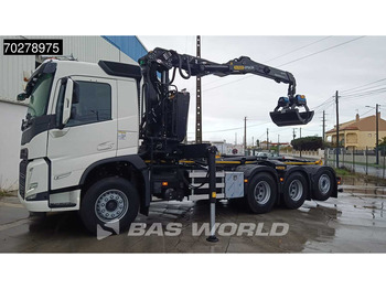 Camion ampliroll, Camion grue neuf Volvo FM 460 8X4 NEW! Palfinger Q200Z95TR HPLS Crane + HT 24 TEC Hooklift ACC LED: photos 5