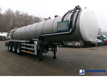 Semi-remorque citerne WHALE Vacuum tank inox 30 m3 / 1 comp + pump: photos 2
