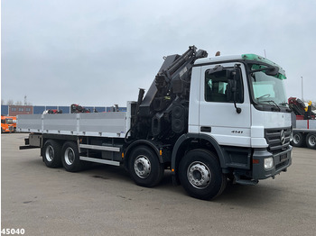 Camion grue Mercedes-Benz Actros 4141 8x4 manual Hiab 32 Tonmeter laadkraan + Fly-jib: photos 5