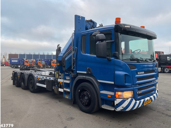Camion ampliroll, Camion grue Scania P 360 8x2 Hiab 21 Tonmeter laadkraan: photos 5