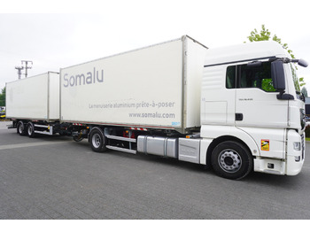 Camion fourgon MAN TGX 18.430 / 18 EPAL box / Fruehauf 18 EPAL box trailer / 2021: photos 4