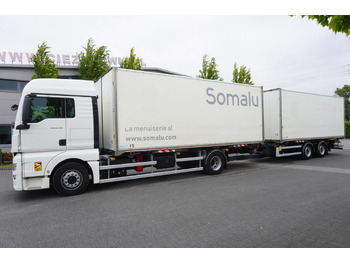 Camion fourgon MAN TGX 18.430 / 18 EPAL box / Fruehauf 18 EPAL box trailer / 2021: photos 2