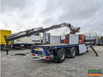 Semi-remorque plateau Kennis TPD.348.R-B Kennis R-24 Rollerkraan - 3-Assen SAF - 2-StuurAssen  Trommelremmen  11/2025APK: photos 2