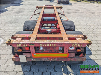 Semi-remorque porte-conteneur/ Caisse mobile Krone SZC 20FT 2-Assen ROR - STEEL Suspension - DOUBLE tires - DrumBrakes  (O1869): photos 5