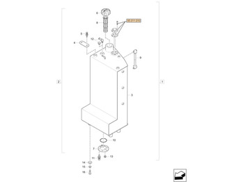 Réservoir de carburant CASE